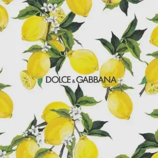 🍋 DOLCE & GABBANA limoni, floreale, motivo, Dolce & Gabbana, frutta, lusso, design, italiano telegram sticker