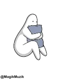 🔝 cô đơn, buồn, trầm cảm, khóc, ôm gối, hoạt hình, cảm xúc telegram sticker