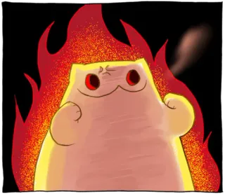 🐱 gato, bravo, fogo, meme, engraçado, desenho animado telegram sticker