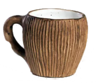 ☕️ mug, coffee, tea, drinkware, ceramic, brown telegram sticker