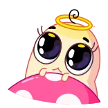 🥺 かわいい, 漫画, 天使, 天使の輪 telegram sticker