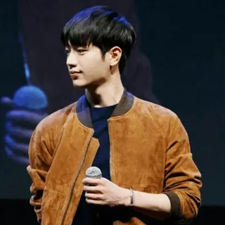 🖇 Mann, Porträt, Jacke, Mikrofon, Koreanisch, Schauspieler whatsapp sticker