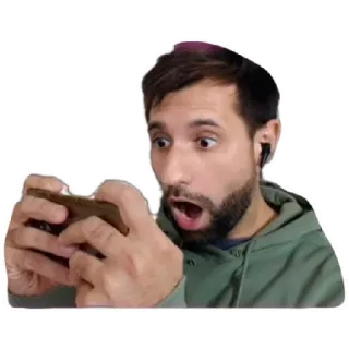 😁 gamer, chocado, jogos, jogos mobile, surpreso whatsapp sticker