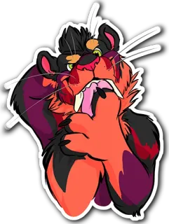 😚 gato, animal, felino, adesivo, ilustração, desenho animado telegram sticker