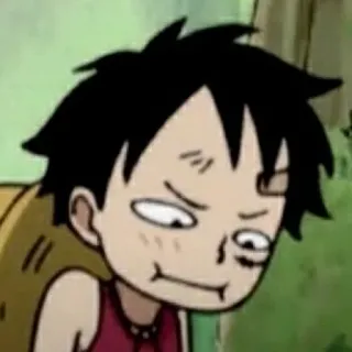 🍖 Monkey D. Luffy One Piece 몽키 D. 루피, 원피스, 애니메이션, 만화, 웃긴, 만화, 스티커 telegram sticker