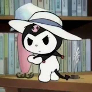 🧦 Kuromi Kuromi, Sanrio, personagem de anime, desenho animado, fofo, kawaii whatsapp sticker