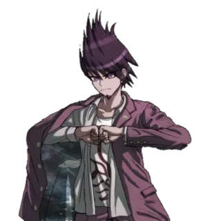 😤 Kaito Momota Danganronpa V3: Killing Harmony Anime, Gra wideo, Kaito Momota, Danganronpa, Postać whatsapp sticker