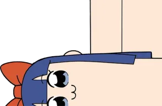 🐍 Popuko Pop Team Epic Anime, Pop Team Epic, Popuko, lustig, Aufkleber, Cartoon telegram sticker