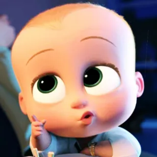 😄 Boss Baby The Boss Baby Baby, Cartoon, Boss, Lustig, Film, Figur telegram sticker