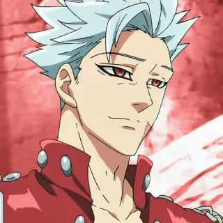 🙂 Ban Seven Deadly Sins Аниме, Семь смертных грехов, Бан, Бессмертный Бан, Грех лиса, Бессмертный, Аниме персонаж telegram sticker