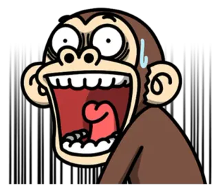 Crazy Funky Monkey 5 - @yoursecretlover whatsapp stickers