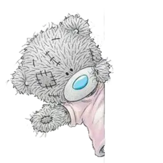 👋 bear, cute, cartoon, me to you bears, grey telegram sticker