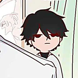 🐈‍⬛️ Ah anime, cartoon, personage, aziatisch telegram sticker