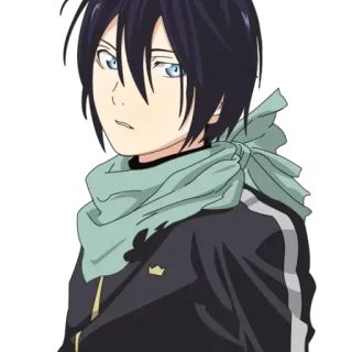 😎 Yato Noragami Аниме, Персонаж, Иллюстрация, Манга, Норагами, Ято whatsapp sticker