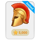 🎁 Limited Hełm, Złoto, Czerwony, Zbroja, Starożytny, Wojownik, Spartanin, Trojanin, Edycja limitowana whatsapp sticker