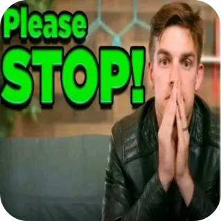 ❌ MatPat Game Theory Please STOP! whatsapp sticker