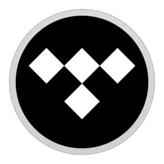 😱 Tidal Tidal, Musik, Audio, Streaming, Logo whatsapp sticker
