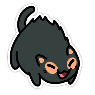 😠 gato, animal, fofo, adesivo, desenho animado, animal de estimação, feliz telegram sticker