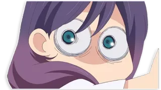 😶 anime, manga, impactada, sorprendida, asustada, chica telegram sticker