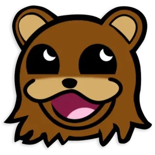 🐻 ours, animal, dessin animé, mignon, drôle, autocollant whatsapp sticker