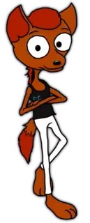 🤝 NC Cartoon, Anthropomorph, Fuchs, Figur telegram sticker