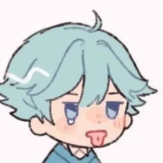 😛 anime, cartoon, cute, chibi, character, tongue out telegram sticker