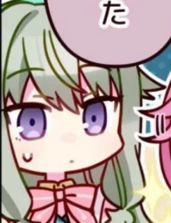 😕 た Anime, Mangá, Fofo, Desenho animado, Garota, Adesivo whatsapp sticker