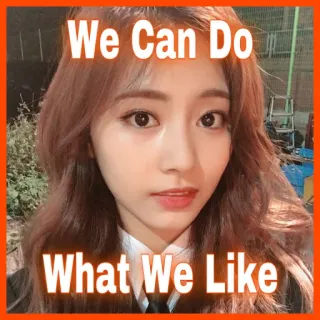 🙌 We Can Do
What We Like portrait, femme, personne, message positif, inspiration, optimiste telegram sticker