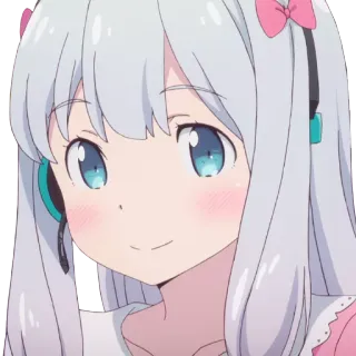 👩 Izumi Sagiri Eromanga Sensei 动漫, 纱雾, 可爱, 女孩, 漫画, 卡哇伊 telegram sticker