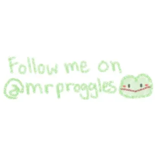 📷 Follow me on @mrpraggles mrpraggles, mídia social, seguir, nome de usuário telegram sticker