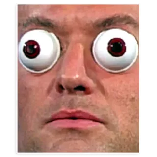 😳 augen, kulleraugen, lustig, meme, gesicht telegram sticker