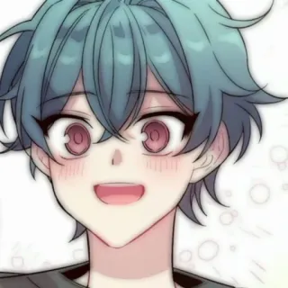 💬 Anime, Lindo, Feliz, Chico, Manga, Dibujos animados telegram sticker