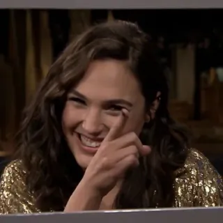 😏 Gal Gadot actress, celebrity, woman, smiling telegram sticker