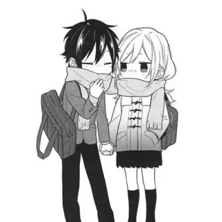 ♠️ Anime, Mangá, Casal, Kawaii, Fofo, Amor, Relacionamento telegram sticker