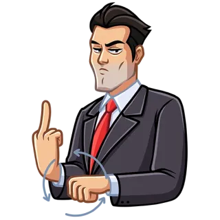 🖕 средний палец, оскорбительный, жест, костюм, мужчина, бизнесмен whatsapp sticker