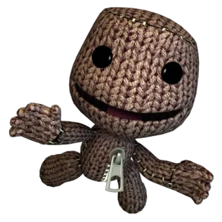 😌 Sackboy LittleBigPlanet Sackboy, LittleBigPlanet, video game, character, puppet whatsapp sticker