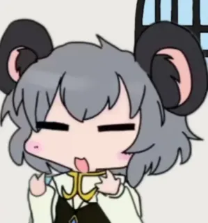 🇨🇳 Anime, Maus, Chibi, Charakter, Niedlich whatsapp sticker