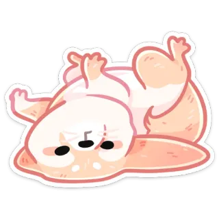 🙃 conejo, lindo, animal, pegatina, dibujos animados, bunny telegram sticker