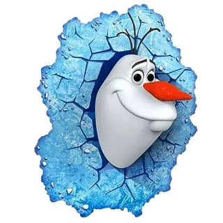 ⛄️ Olaf Frozen Olaf, Frozen, snowman, Disney, cartoon, character, movie whatsapp sticker