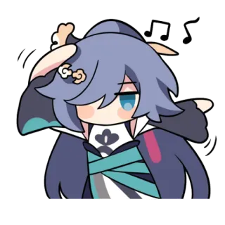 🕺 anime, chibi, cute, character, cartoon, sticker telegram sticker