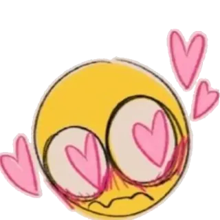 😘 emoji, love, hearts, cute, blushing whatsapp sticker