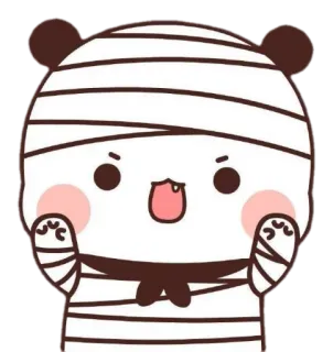 ☺️ Panda, Mumie, Niedlich, Cartoon, Verbände, Tier telegram sticker