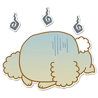 😓 exaustão, cansado, stress, ânimo, triste, fofo, adesivo, desenho animado telegram sticker
