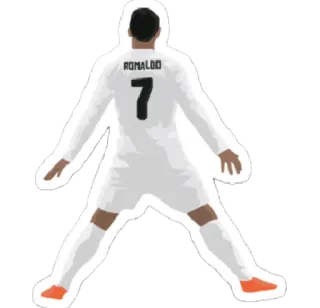 7️⃣ Cristiano Ronaldo RONALDO fútbol, fútbol americano, atleta, jugador, Ronaldo, deporte whatsapp sticker