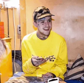😀 Lil Peep musiker, lil peep, rapper, sänger, porträt, promi telegram sticker