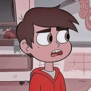 😟 Marco Diaz Star vs. the Forces of Evil cartoon, character, tv show, Marco Diaz telegram sticker