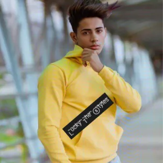 🤨 Lucky the Styles moda, estilo, ropa, sudadera con capucha, retrato whatsapp sticker