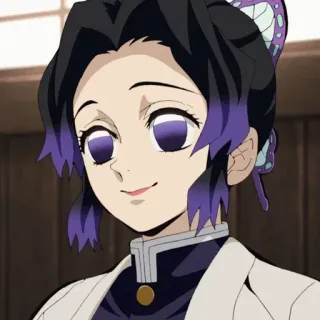 🦋 Shinobu Kocho Demon Slayer Аниме, Клинок, рассекающий демонов, Шинобу Кочо, Бабочка, Персонаж whatsapp sticker