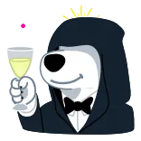 Resistance Dog Emojis telegram emojis 🥂