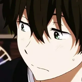 😐 anime, manga, portrait, boy, teenager, character telegram sticker